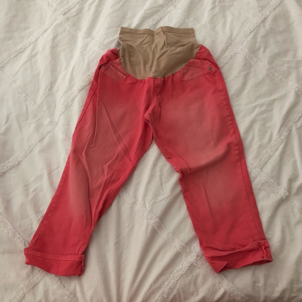 Cropped maternity pants